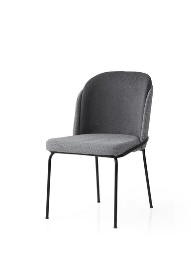 Set scaune 4 piese, Hanah Home, Dore, Gri