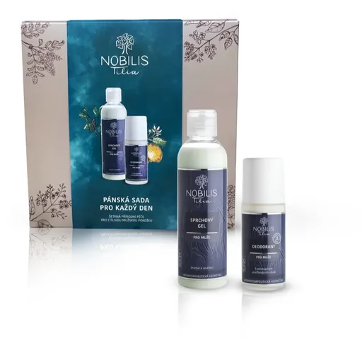 Nobilis Tilia Šetrná Přírodní Péče Pro Citlivou Mužskou Pokožku set pentru barbati