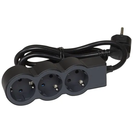 Prelungitor 3 prize 1.5 m, CP, protectie copii Legrand 694550