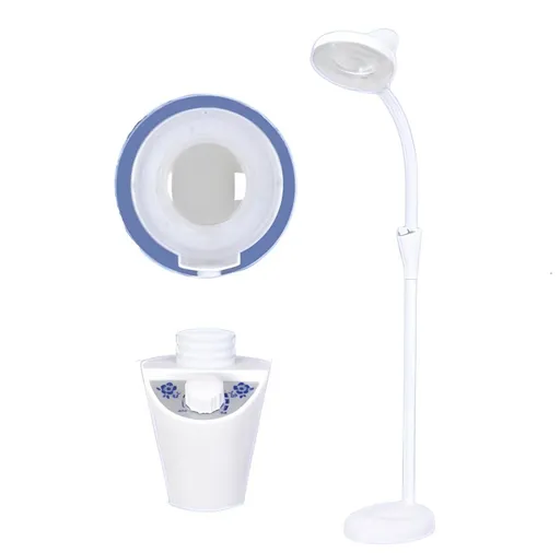 Lampa Cosmetica cu LED si Reglaj pe Intensitate Lumina, Picior Fix, Dioptrie X5, Model NOU