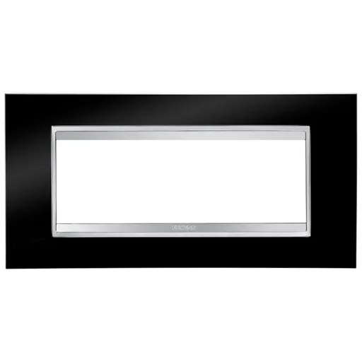 Rama ornament 6 module Gewiss Chorus Lux GW16206TN, negru toner