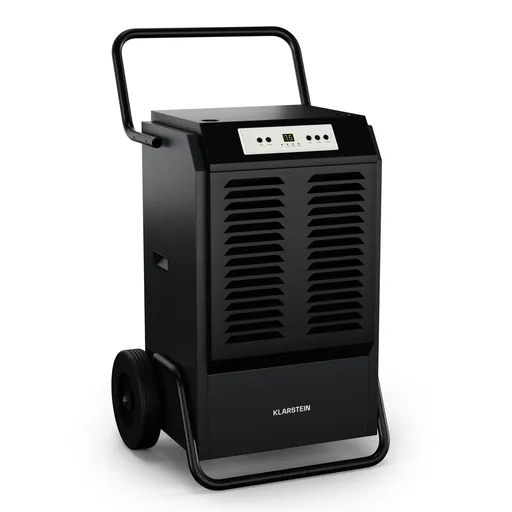 Klarstein DuraDry 90L dezumidificator, 90 l/zi, 120-180 m², oțel inoxidabil, mobil, 450 m³/h