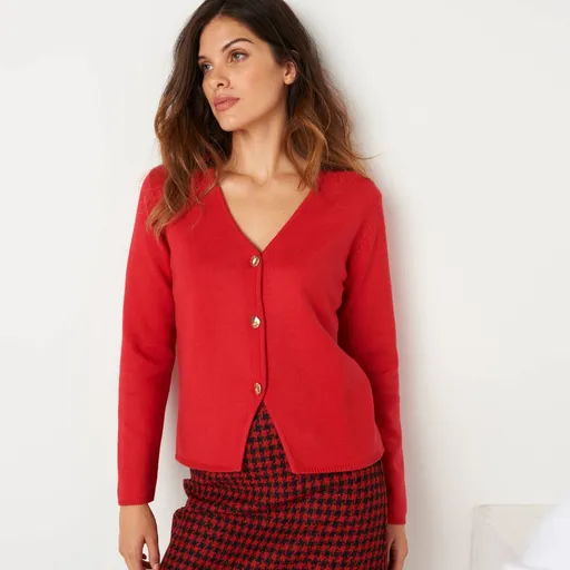 Pulover asimetric cu decolteu în V