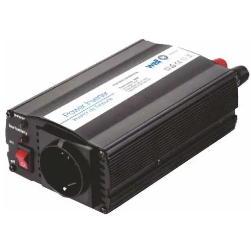 Invertor de tensiune de la 24V la 220V, USB, 300W, Well PSUP-INV/U-24V300W-WL