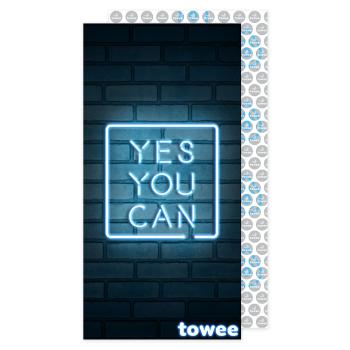 Prosop cu uscare rapidă Towee YES YOU CAN, 50 x 100 cm