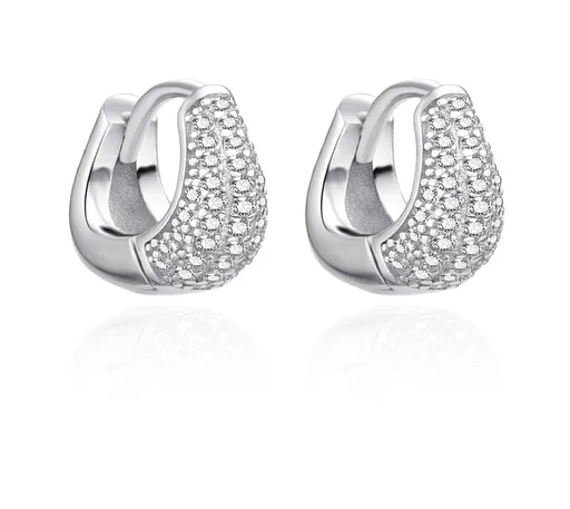 Agato Cercei la modă din argint cu zirconi AGT-E157KW