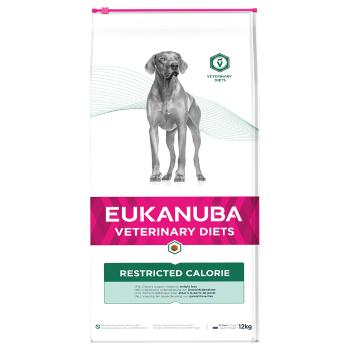 12kg Eukanuba Veterinary Diets Restricted Calorie száraz kutyatáp 10% árengedménnyel