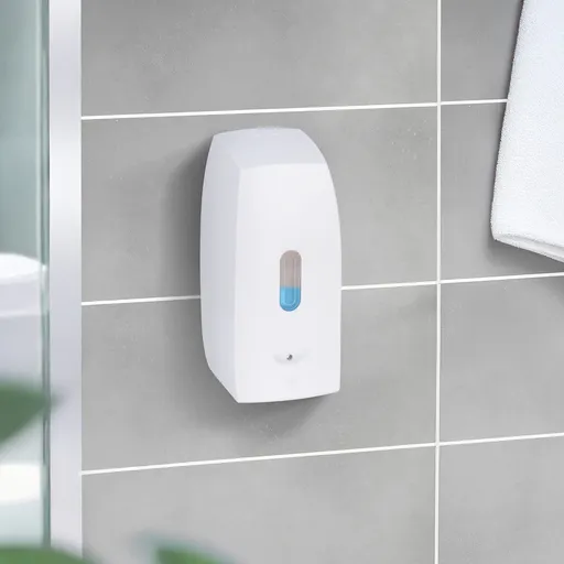 Dozator sapun lichid Tirano, Wenko, 10x9.5x20.5 cm, plastic, alb