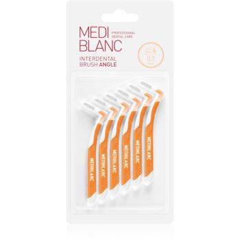 MEDIBLANC Interdental Pick-brush Angle perie interdentara 6 bucati 0,7 mm Yellow 6 buc