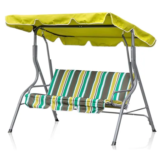 Balansoar de grădină Happy Green Panama Spring Lines, 110 x 170 x 153 cm