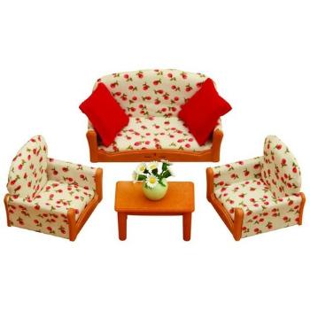 Sylvanian Families Mobilier - set canapea cu masă
