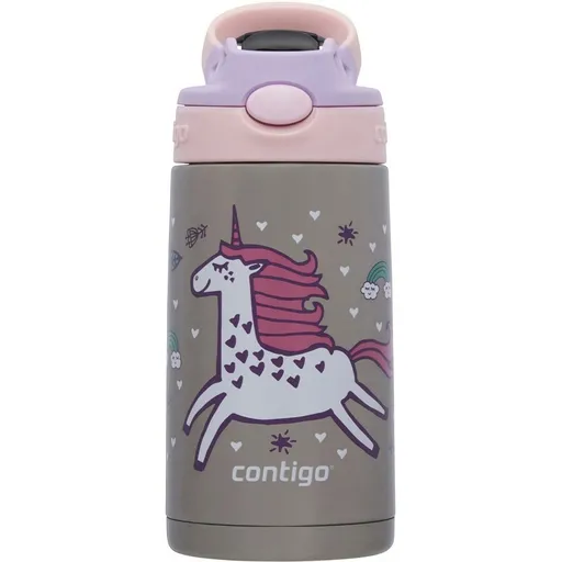 Sticlă termică pentru copii Contigo Easy Clean 380 ml Strawberry Unicorn, roz