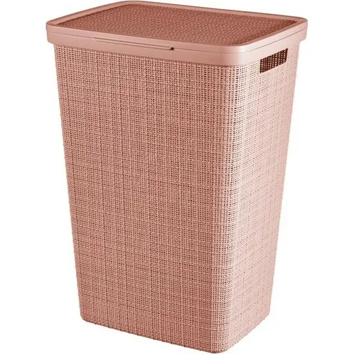 Curver Coș pentru rufe murdare Jute 58 l, roz, roz
