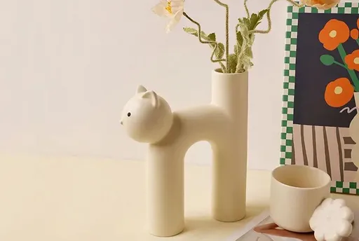 Vaza, CY0105, Ceramica, Crem