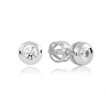 Soliter Cercei fini din aur alb cu diamante 234 001 41043 07