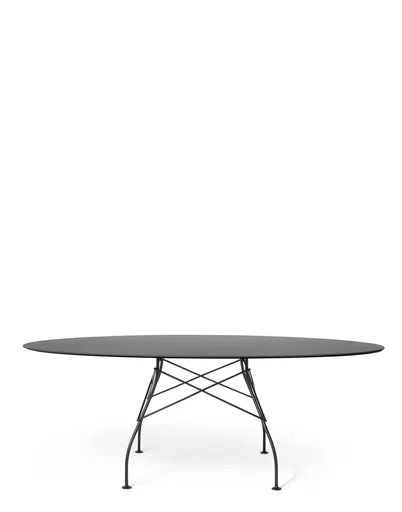 Masă de grădină GLOSSY OVAL, mai multe variante - Kartell Culoare: negru/negu