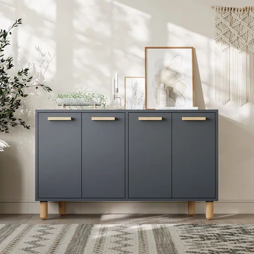 Consola, Hanah Home, Venedik, 120x73.6x29.6 cm, Antracit