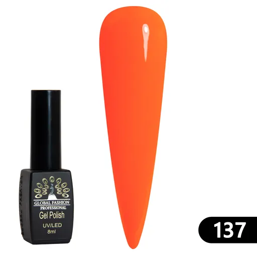 Gel Lacquer Global Fashion Black Elite 8 ml - 137, TPO Free