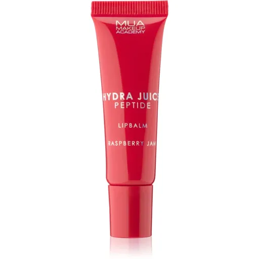 MUA Makeup Academy Hydra Juice Peptide Lip Balm Balsam de buze hidratant pentru stralucire parfum Raspberry Jam 10 ml