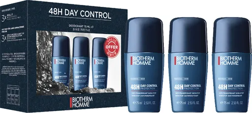 Biotherm Set de deodorante cu bile 48H Day Control Trio 3 x 75 ml