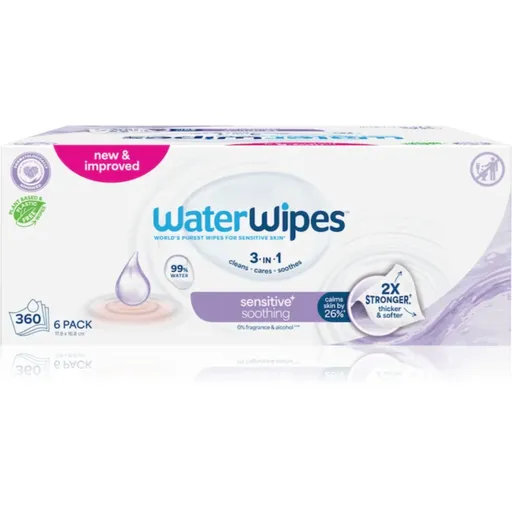 WaterWipes Soothing Clean servetele delicate pentru copii 6x60 buc