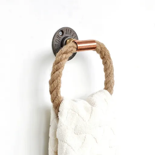 Raft de perete, Hanah Home, Cop011, 16x16x6 cm, Auriu roz