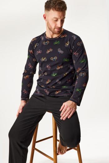 Bavlnené pyžamo Lopping Bike dlhé
