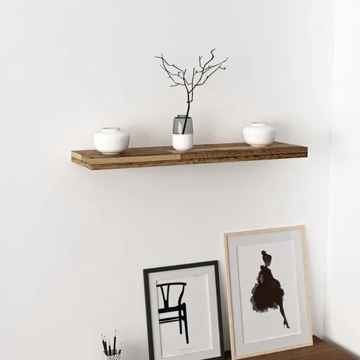 Raft de perete, Hanah Home, Gizli 80, 80x3.6x23 cm, Stejar