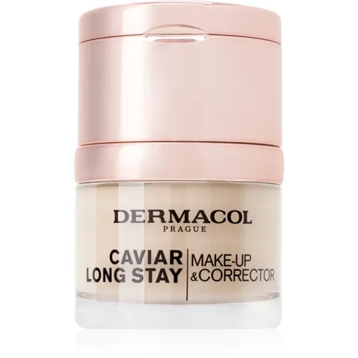Dermacol Caviar Long Stay Caviar Long Stay Machiaj și Perfecting Corrector culoare 1 Pale 30 ml