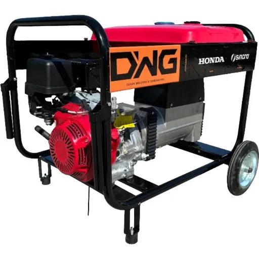 Generator sudura, 6.5 KVA, Trifazic, Pornire Manual, Motor HONDA GX390, Rezervor mare 26L