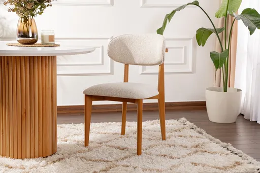 Set scaune 2 piese, Hanah Home, Lionte, Stejar alb/închis