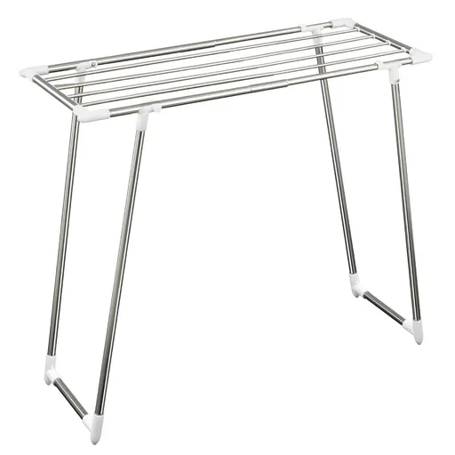 Uscator de rufe pliabil, Maximex, Space Saver, 79x39x94 cm, inox/polipropilena, argintiu mat