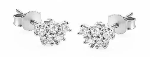 Guess Cercei tip știft de argint cu zirconiu cubic Jardin JSBE04497JWRHT/U