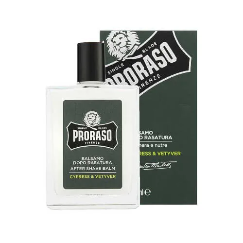 Proraso Balsam după bărbierit cu chiparos și vetiver Cypress & Vetyver (After Shave Balm) 100 ml