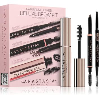 Anastasia Beverly Hills Natural & Polished Deluxe Brow Kit kit pentru sprâncene culoare Taupe