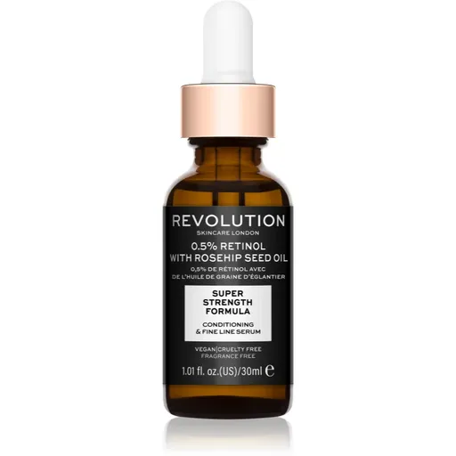Revolution Skincare Retinol 0.5% With Rosehip Seed Oil ser hidratant si impotriva ridurilor 30 ml