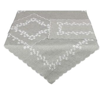 Ubrus celoroční, Pomněnky, šedý 85 x 85 cm