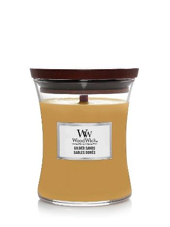 WoodWick Lumânare parfumată Gilded Sands 275 g