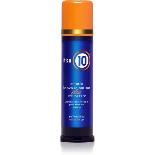 it's a 10 Plus Keratin Miracle Leave-in Potion balsam fără clătire pentru un par stralucitor si catifelat 88.7 ml