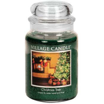 Village Candle Lumânare parfumată în sticlă Christmas Tree 602 g