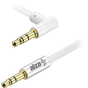 Alzapower 90Core Audio 3.5mm Jack (M) to 3.5mm Jack 90° (M) 1 m biely (APW-CBA3JM91W)