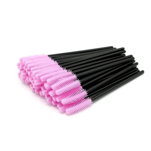 Perii pentru Extensii Gene de Cauciuc Set 50 buc - Pink