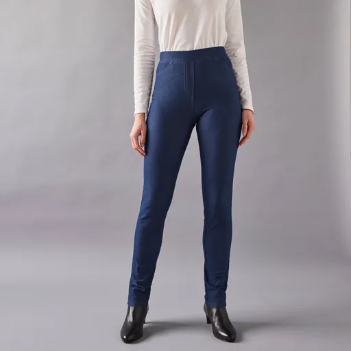 Jeggings drepți din denim