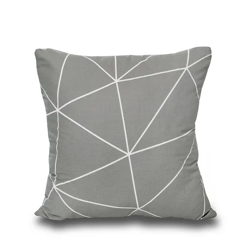 Față de pernă Kvalitex Nordic Grid gri, gri, 50 x 50 cm