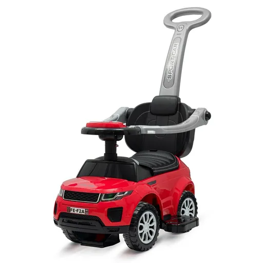 Mașinuță Baby Mix cu tijă de ghidare SUV 3in1Prime, roșu