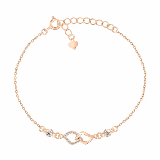 Brilio Silver Brățară elegantă din bronz cu zirconi BRC157R