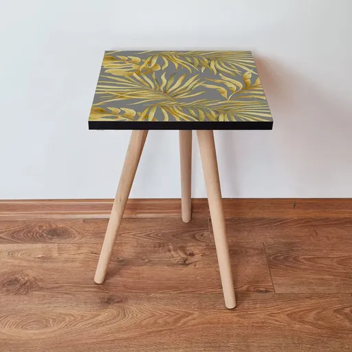 Masuta, Hanah Home, Shp237, 35x42x35 cm, Aur / Gri