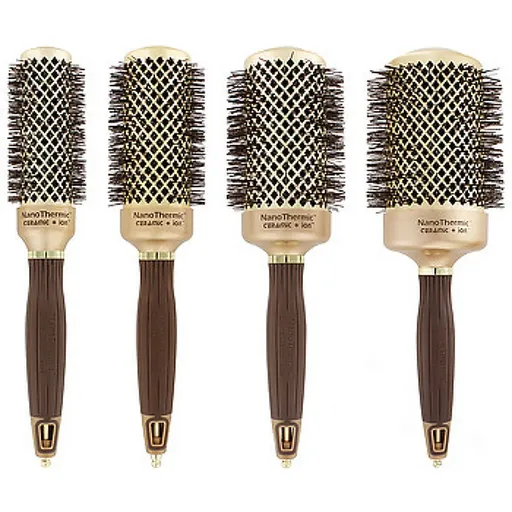 Set 4 Perii Rotunde Nano Thermic - Olivia Garden