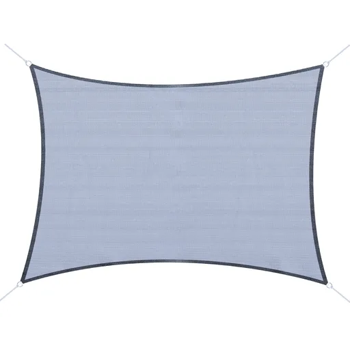 Outsunny Voile d'ombrage rectangulaire 4 x 3 m polietilen de înaltă densitate Protecție UV Cu sac de depozitare - Nuanță de gri | Aosom Romania
