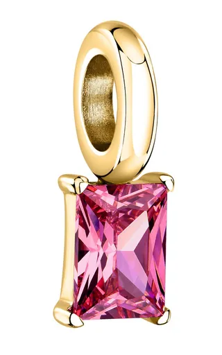 Morellato Pandantiv placat cu aur cu zircon roz Drops SCZ1290